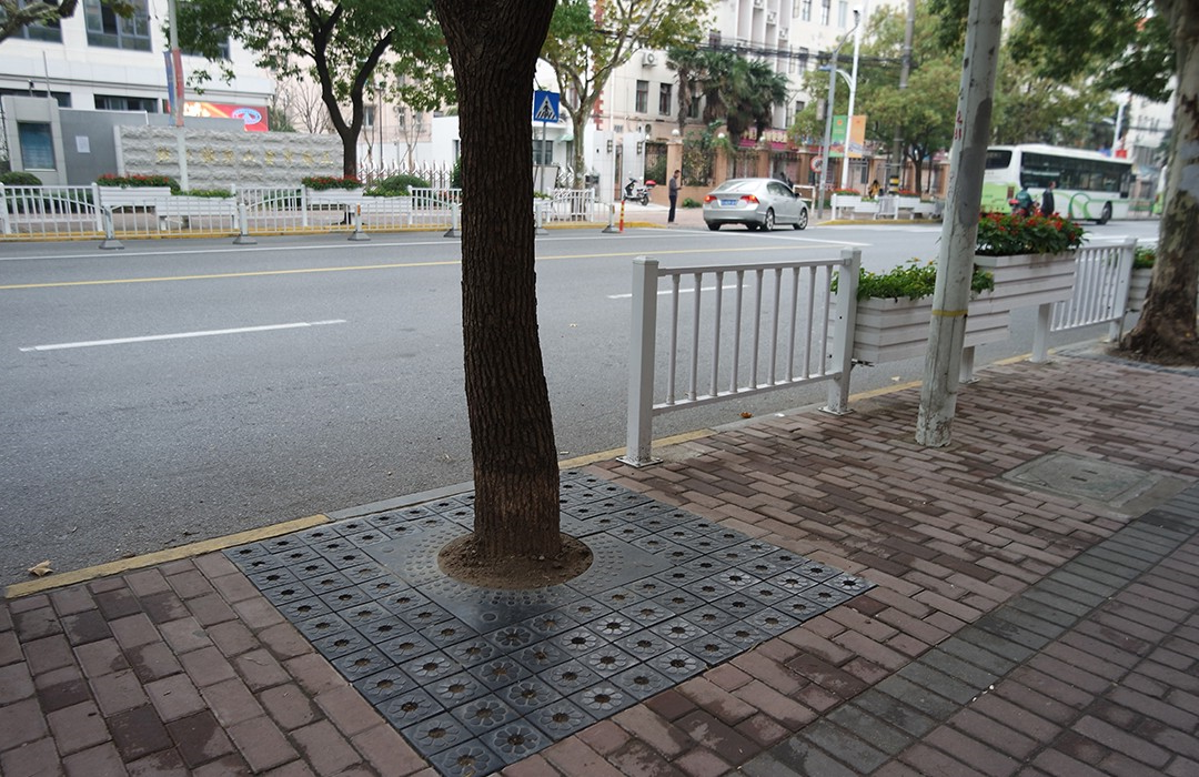 友谊路-组合式树穴盖板（梅花）